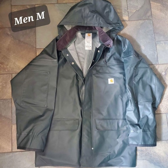 Carhartt Green Rain Jacket - Picture 1 of 4